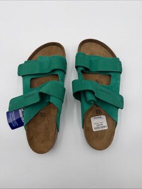 Brand New in Box Birkenstock Uji EU45/US12.5 Women/Unisex Digital Green Suede